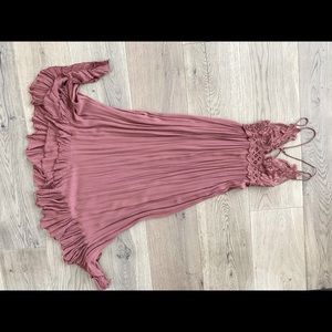 Dusty rose free people maxi dress